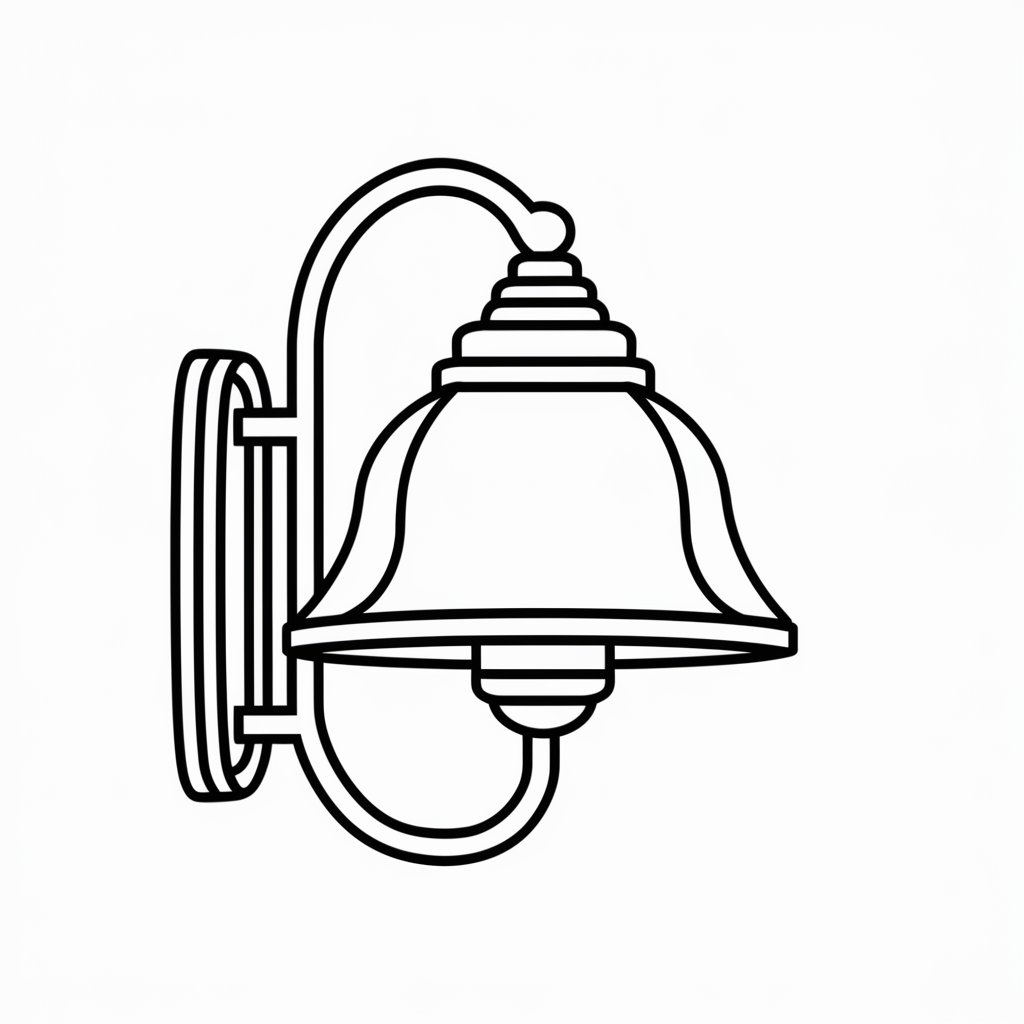 Lampu dinding sederhana