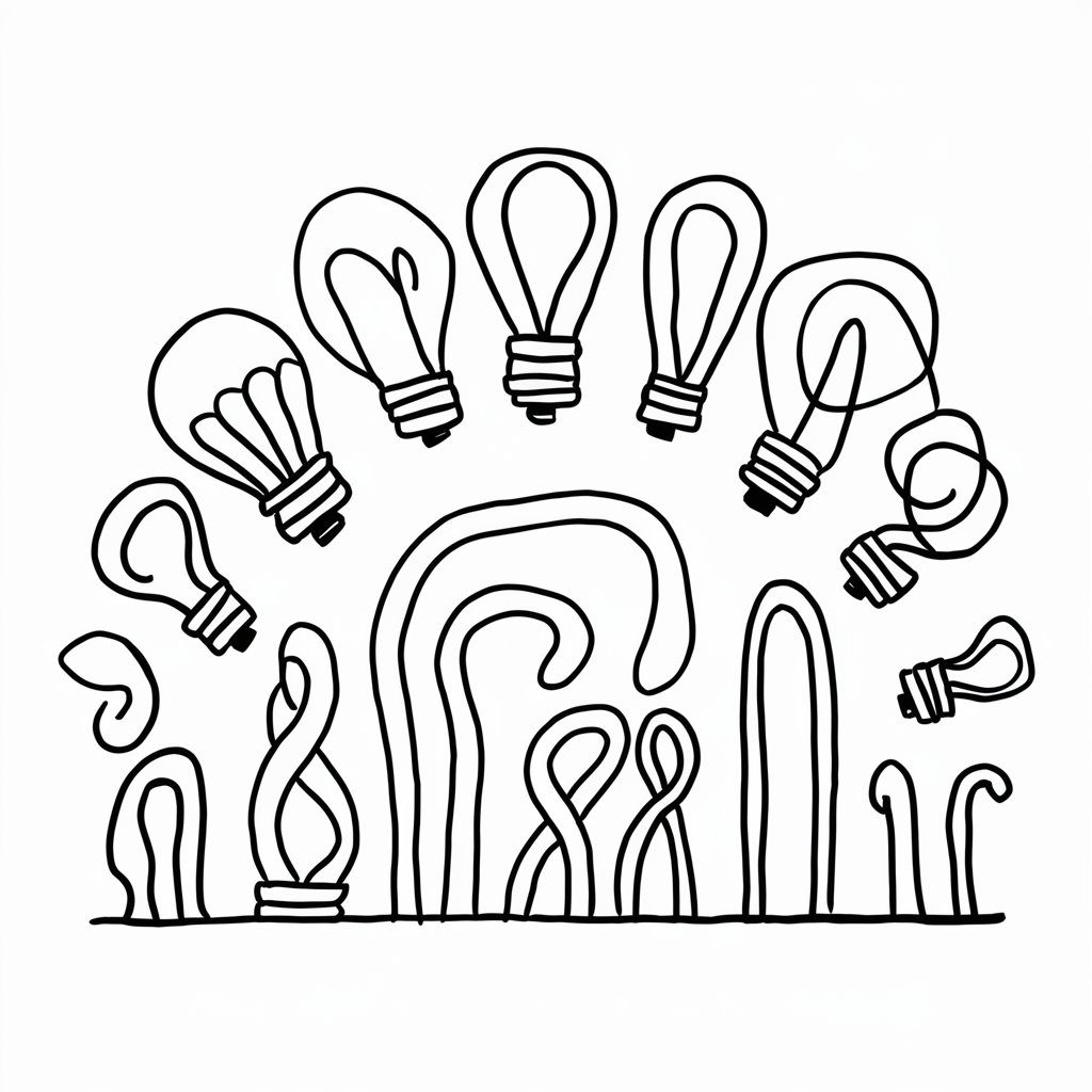 Lampu doodle untuk anak-anak