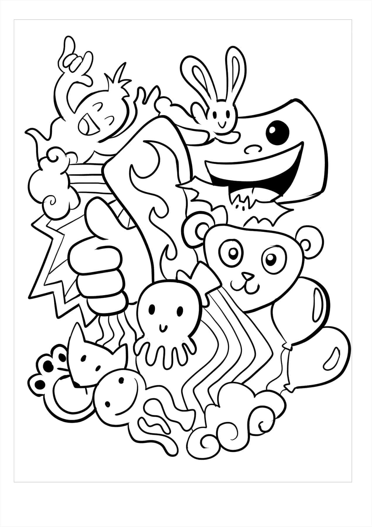 Makhluk Misterius Seni Doodle Makhluk Misterius Seni Doodle