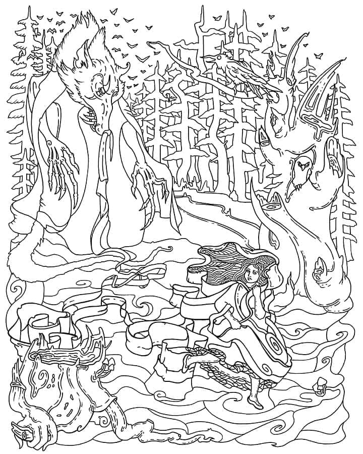 Menggambar Seram Gratis