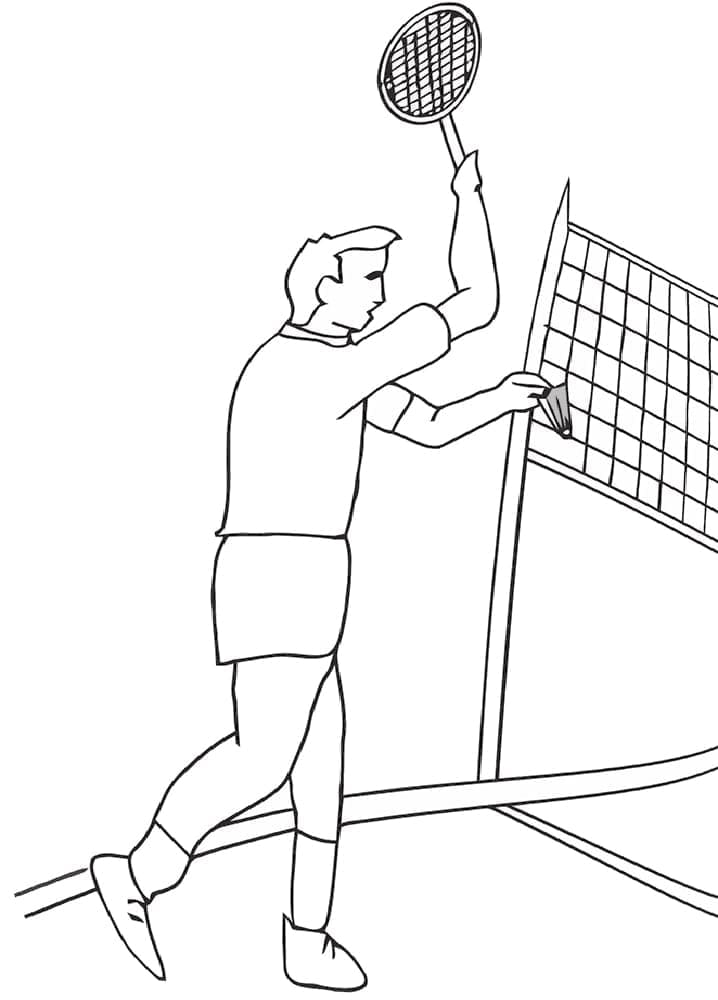 Seorang Pemain Bulu Tangkis