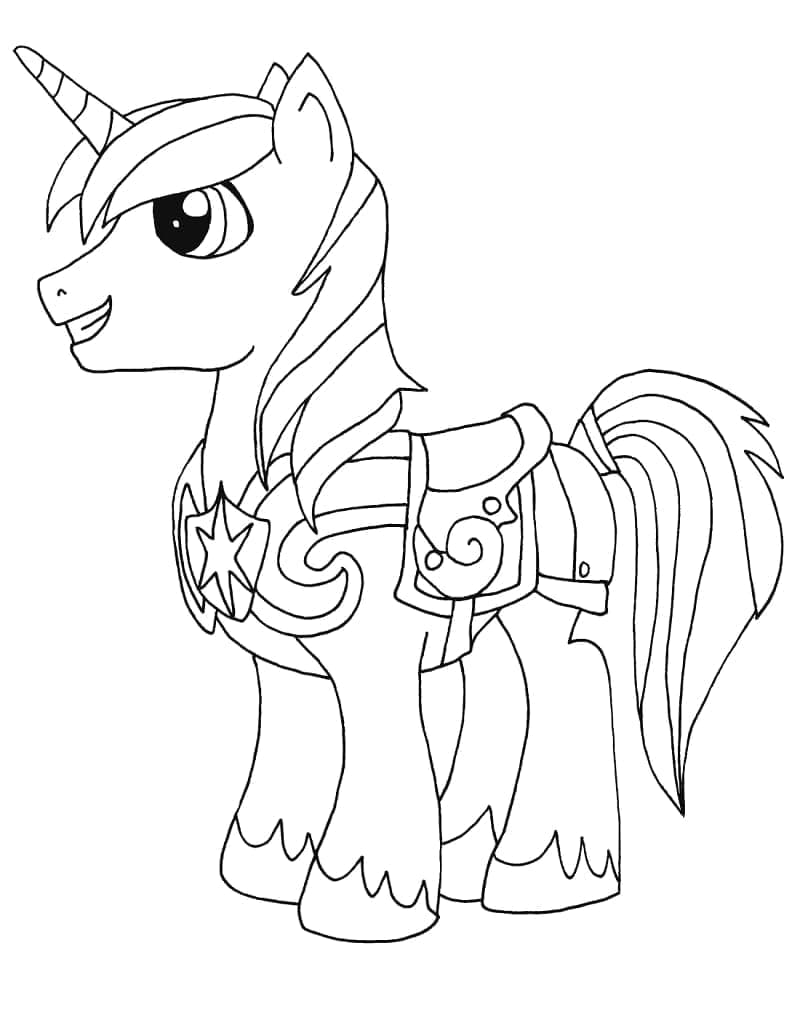 Shining Armor dari Kuda Poni