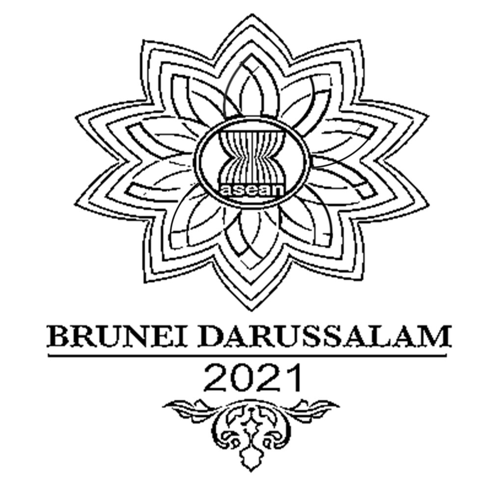 Bendera Asean dalam logo 2021