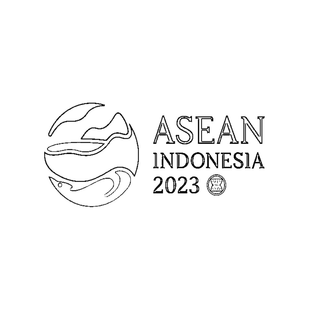 Bendera Asean dalam logo 2023 Indonesia