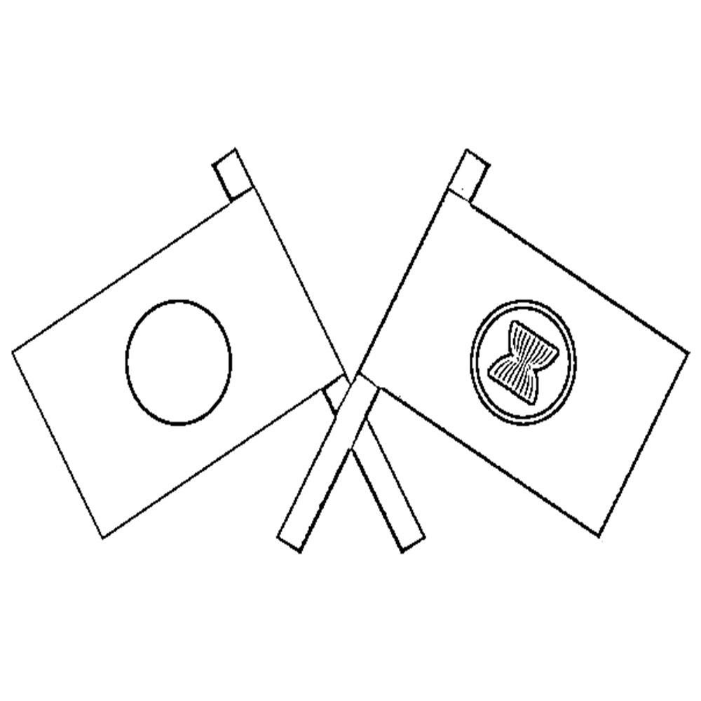 Bendera Asean dan bendera Jepang