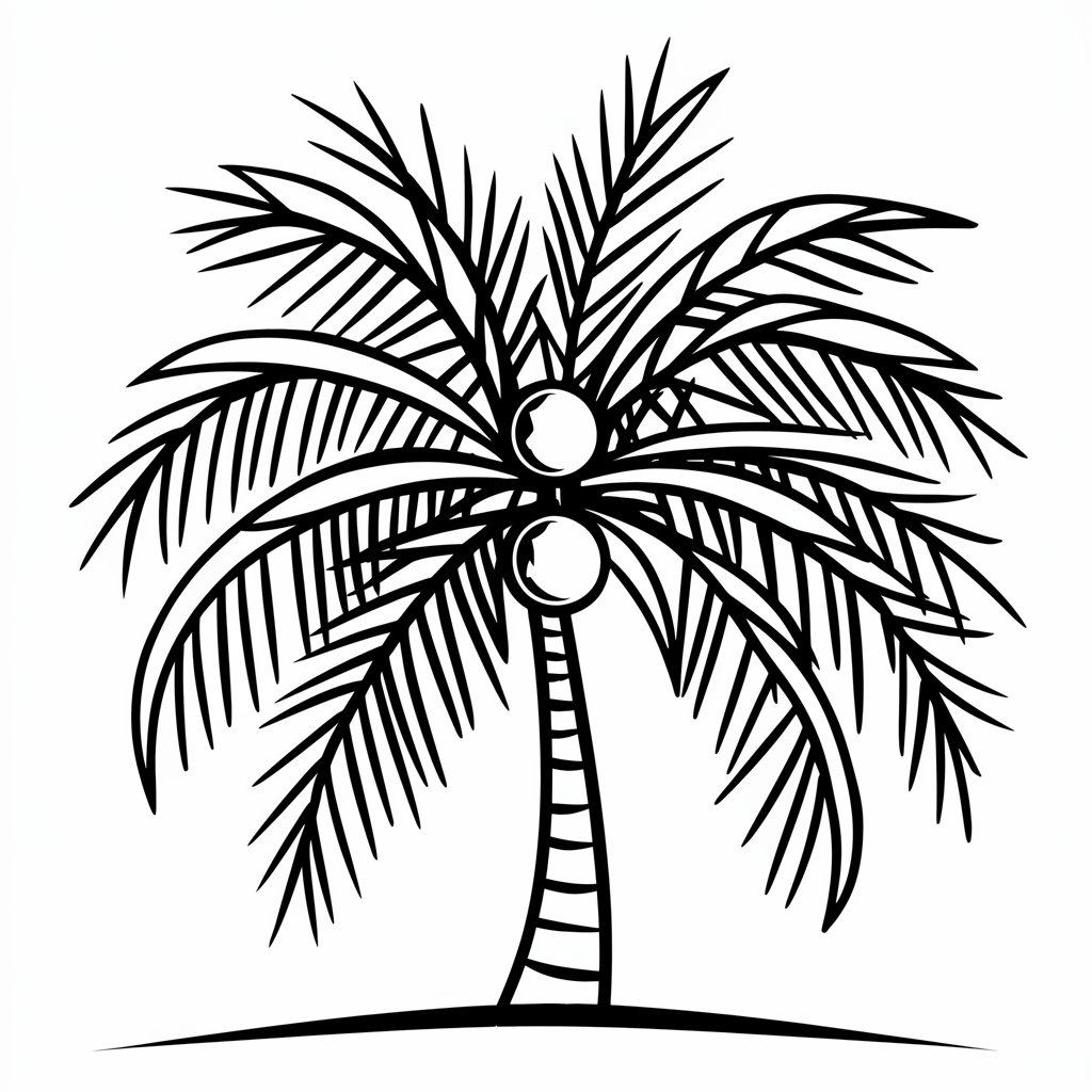 Cetak Pohon Kelapa secara gratis