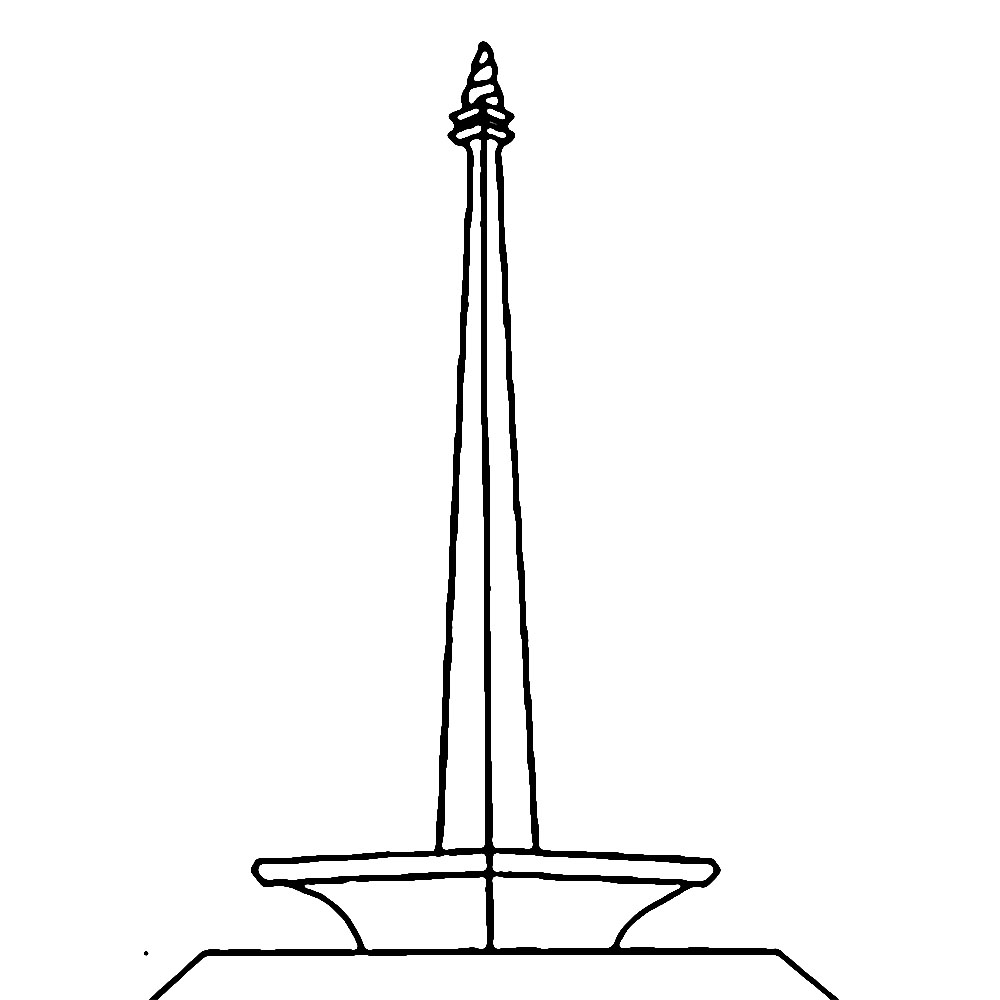 Dapat dicetak Monumen Nasional