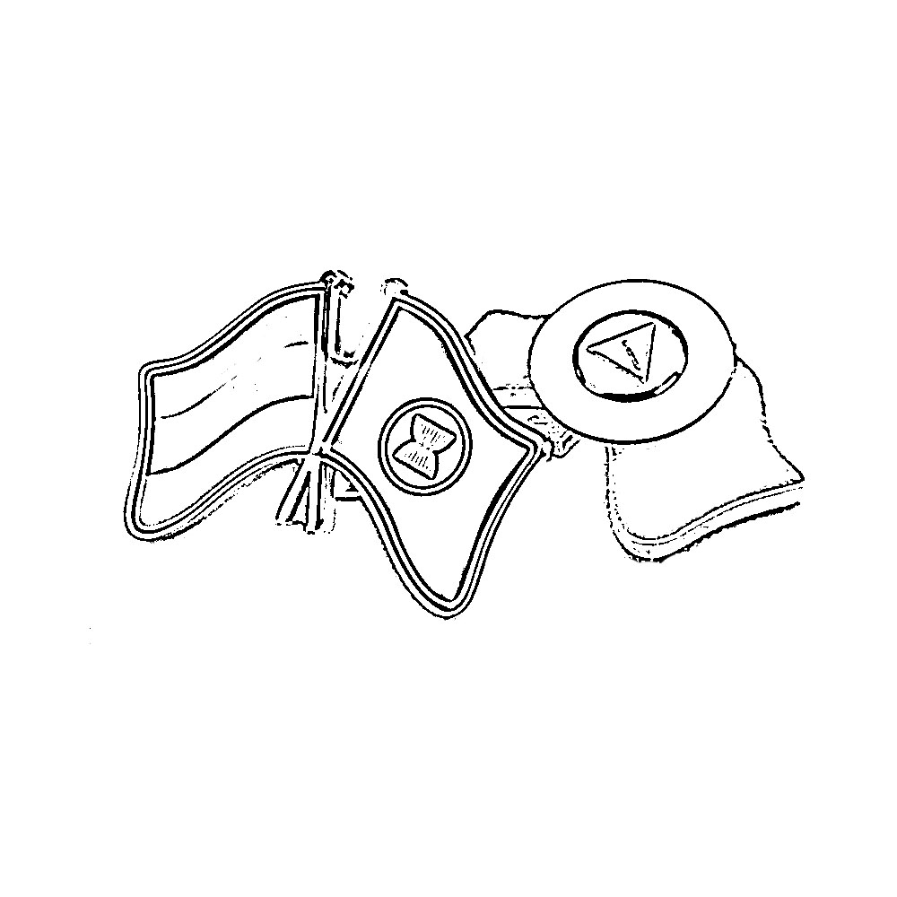 Lencana bendera Asean dan Jerman