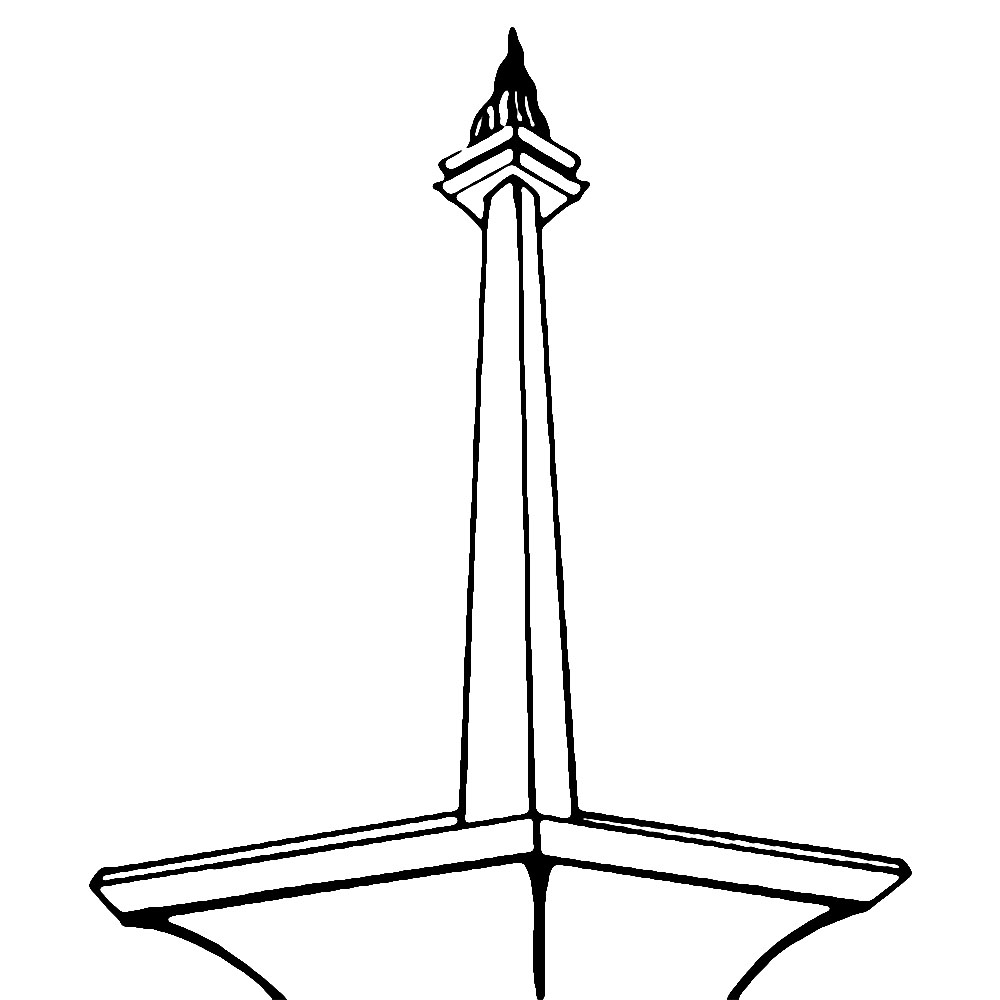 Menggambar Monumen Nasional