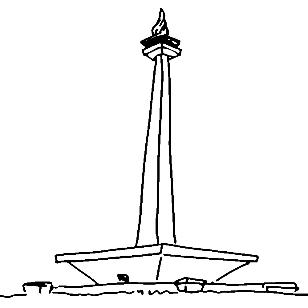 Monumen Nasional dapat dicetak