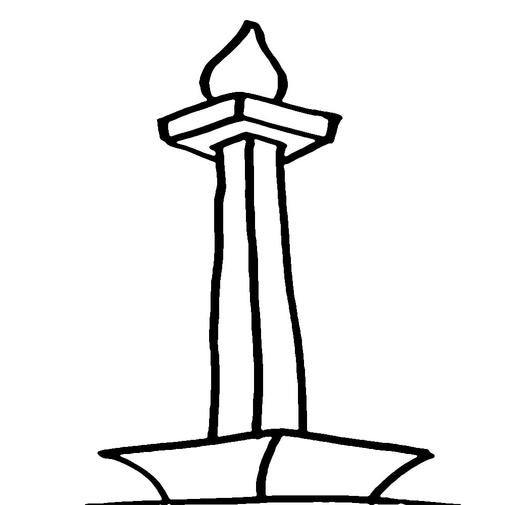 Monumen Nasional Mudah untuk anak-anak