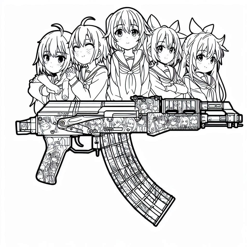 AK dan karakter anime