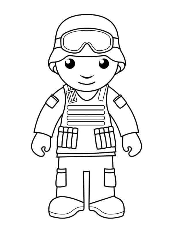 Prajurit Chibi yang Tersenyum