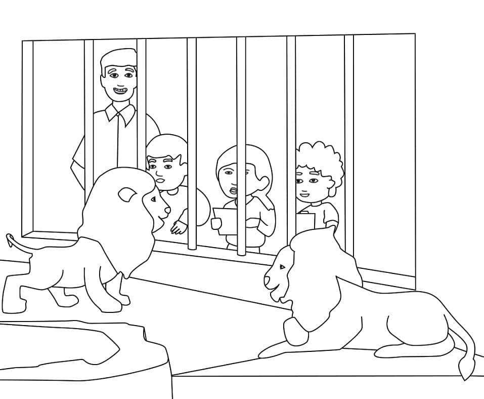 Singa-singa Di Kebun Binatang