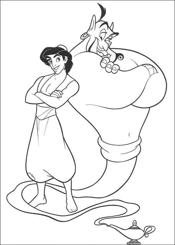 Aladdin dengan Jin