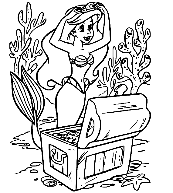 Ariel Mencoba Perhiasan dari The Little Mermaid