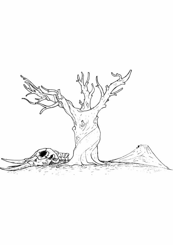 Batang Pohon di Gurun