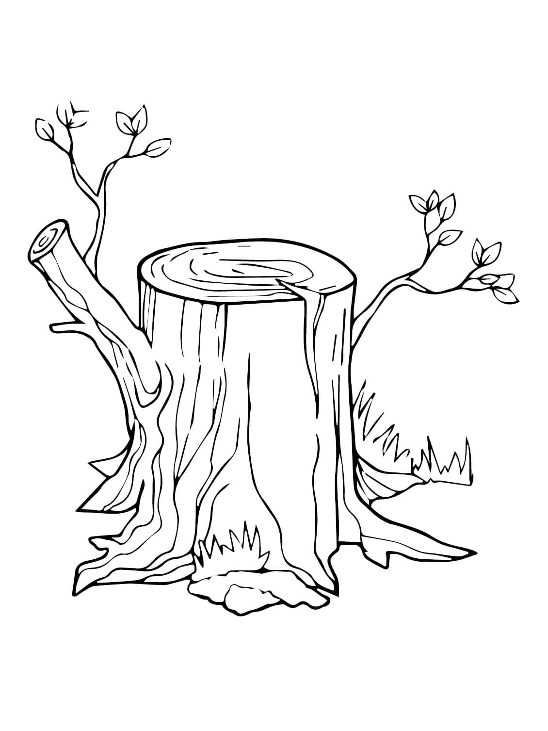 Batang Pohon yang Dapat Dicetak untuk Anak-anak