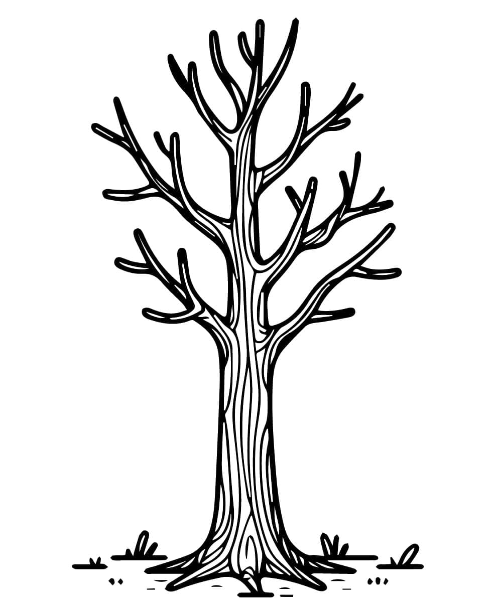 Batang Pohon yang Normal