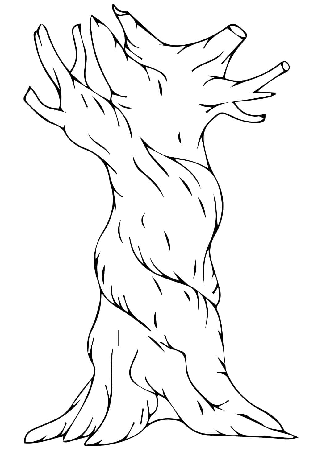 Batang Pohon yang sangat normal