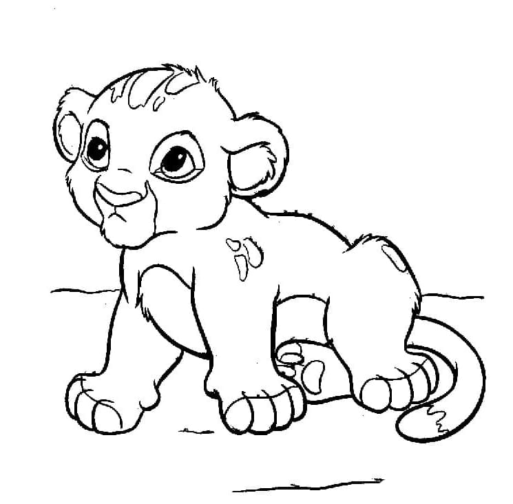 Bayi Simba Singa dari The Lion King