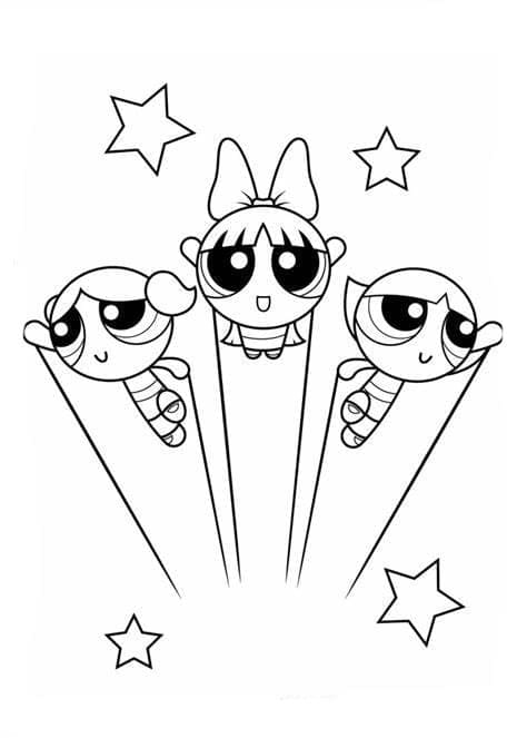Cetak Gambar Powerpuff Girls