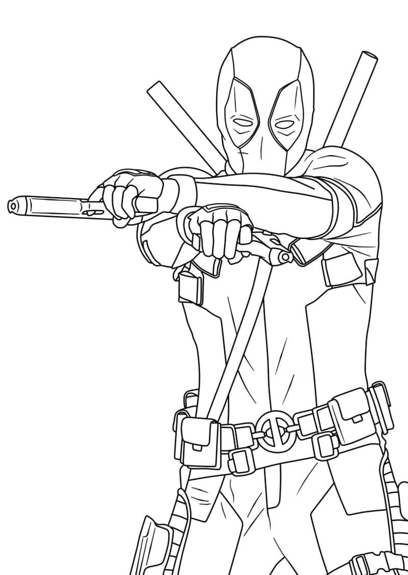 Deadpool dengan Senjata