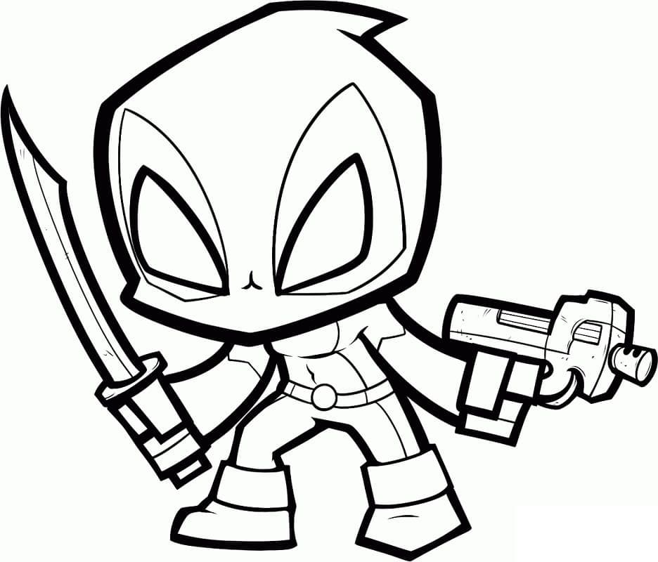 Deadpool Kecil yang Dapat Dicetak