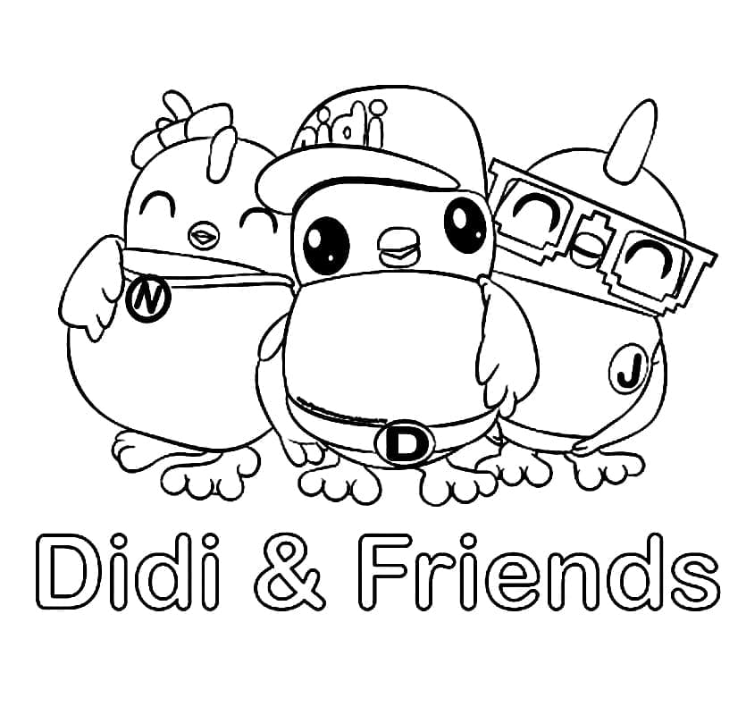 Didi & Friends yang Dapat Dicetak Gratis