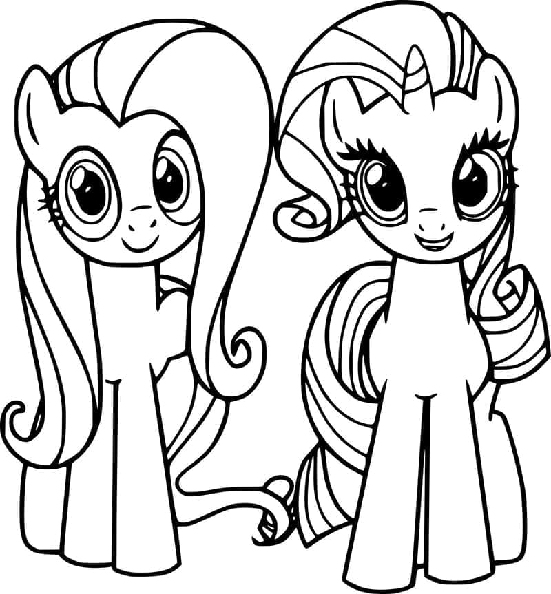 Fluttershy Dan Rarity My Little Pony