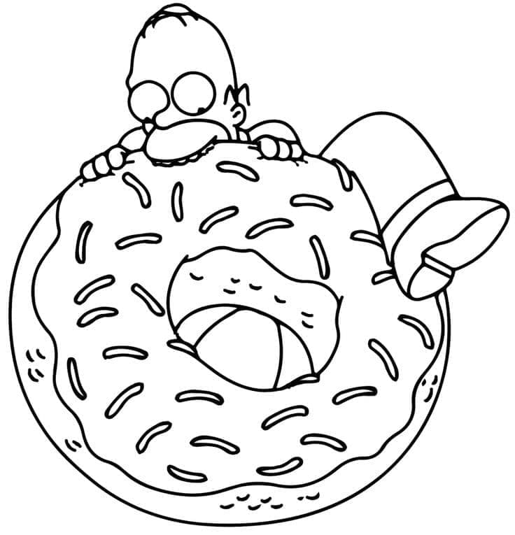 Homer Simpson Makan Donat