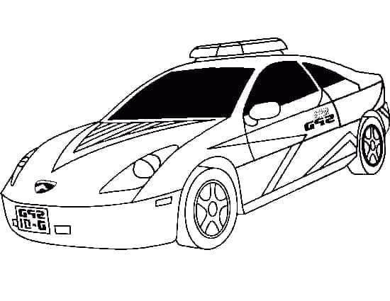 Mobil Polisi Dapat Dicetak Untuk Anak-Anak