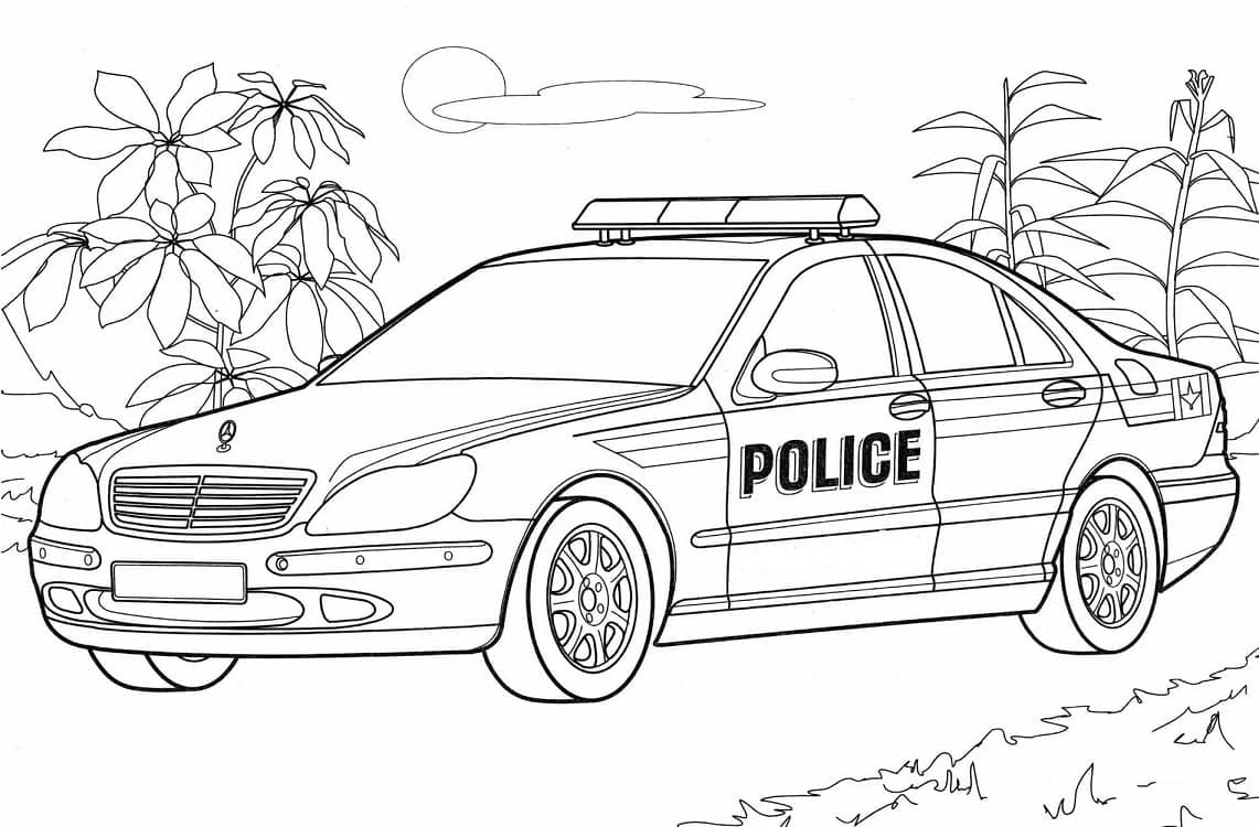 Mobil Polisi Mercedes