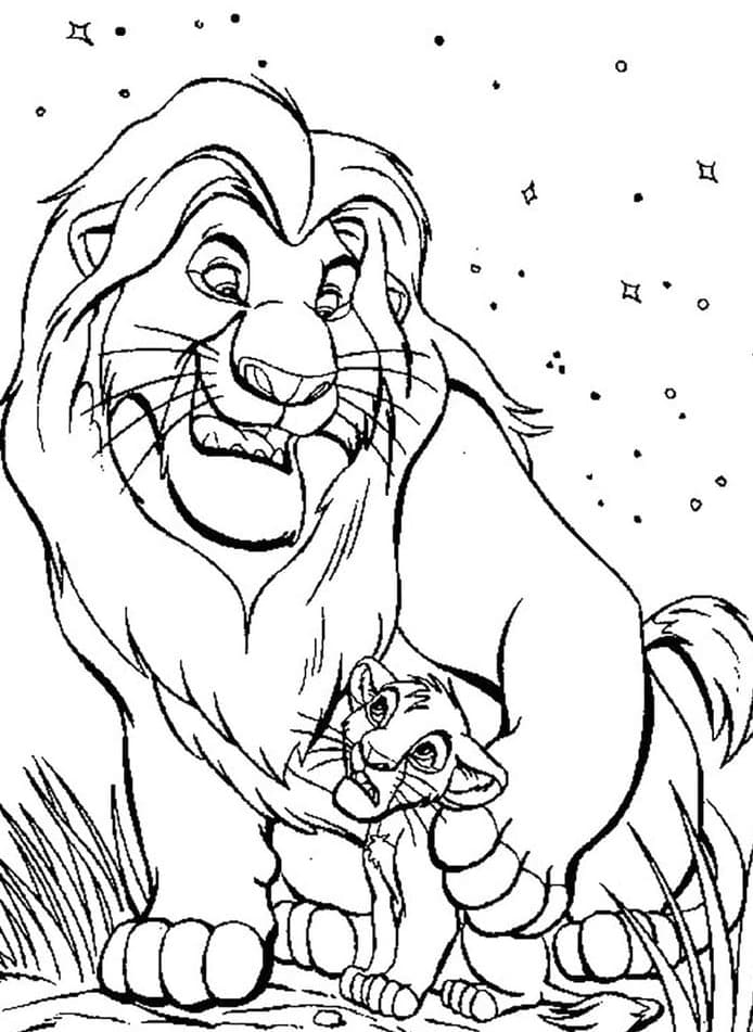 Mufasa dan putranya Simba