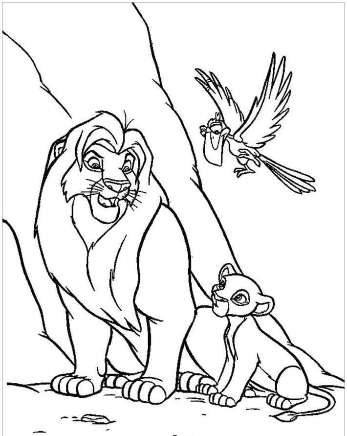 Mufasa Nala dan Zazu