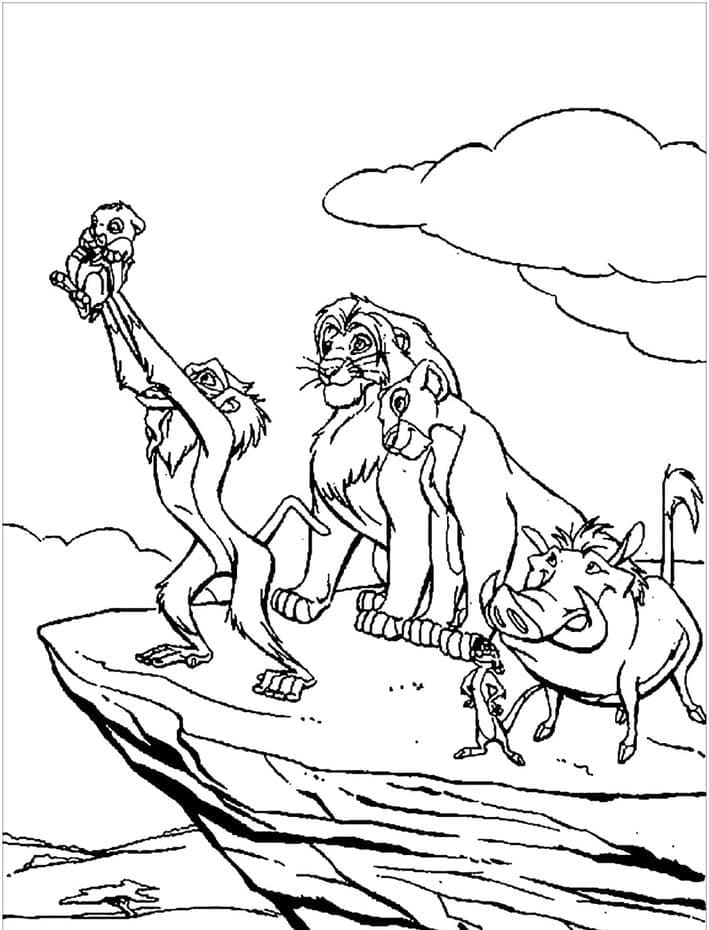 Rafiki baptizes Simba dari The Lion King