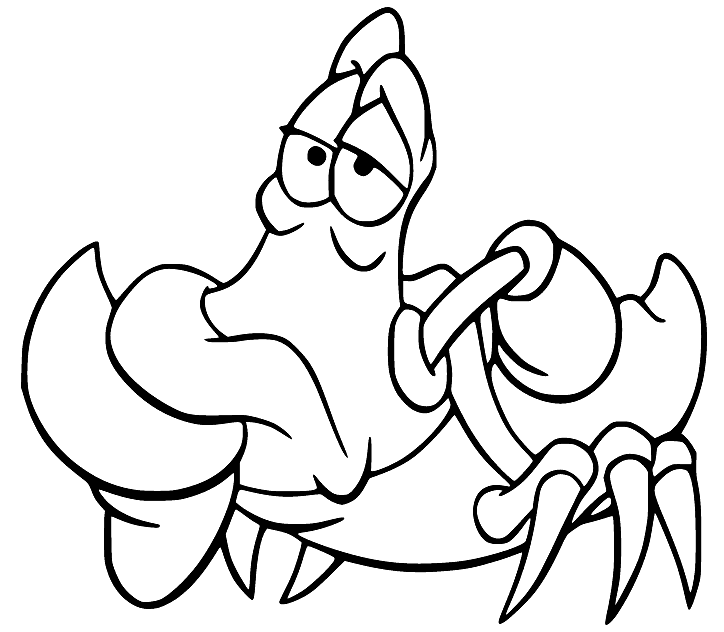 Sebastian sedang Berpikir dari The Little Mermaid