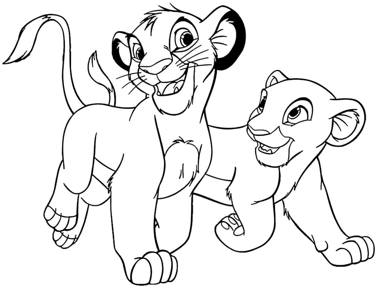 Simba dan Nala dari The Lion King