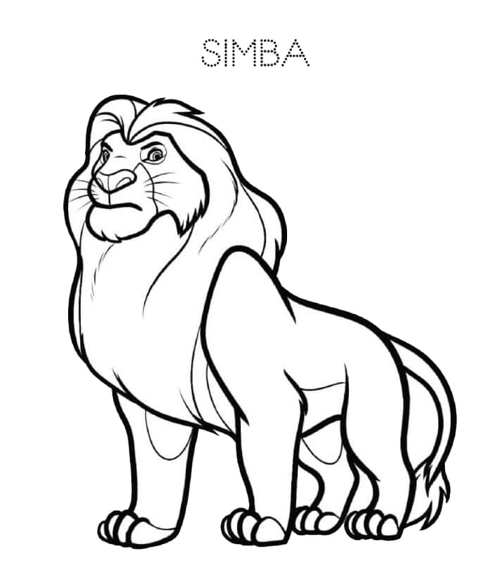Simba yang kuat dari The Lion King
