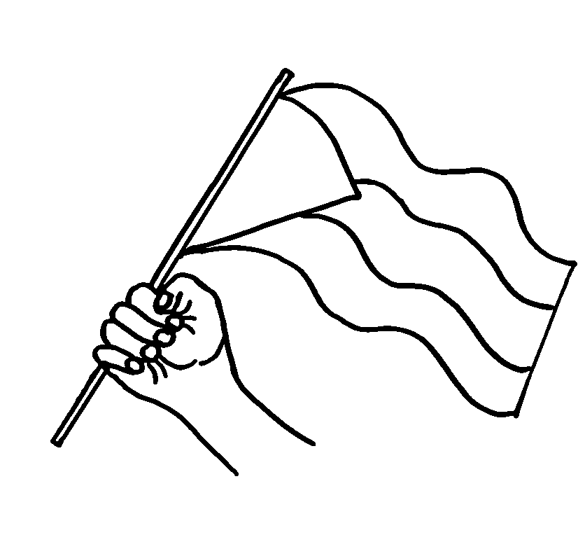 Tangan dengan bendera Palestina