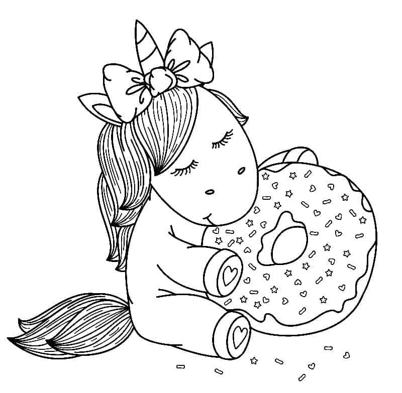 Unicorn dengan Donat