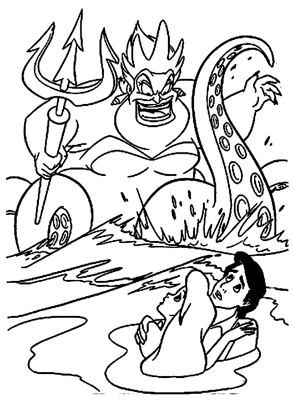 Ursula ingin membunuh Ariel dan Eric