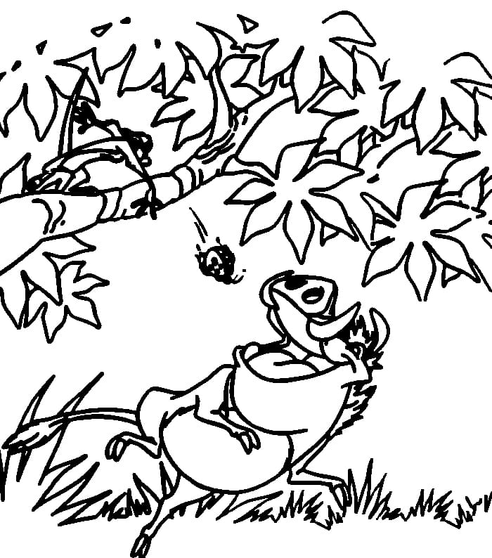 Waktu Memberi Makan Pumbaa dari The Lion King