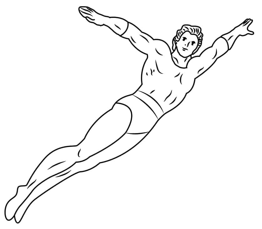 Aquaman sedang Berenang