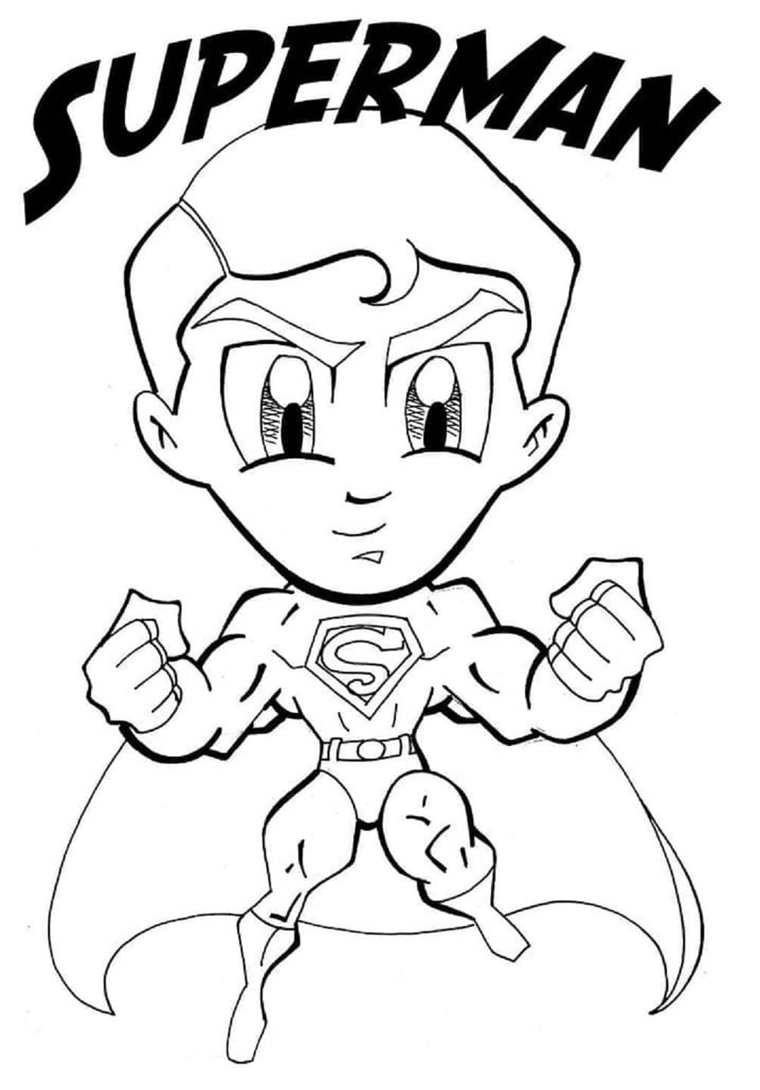 Chibi Superman yang tersenyum