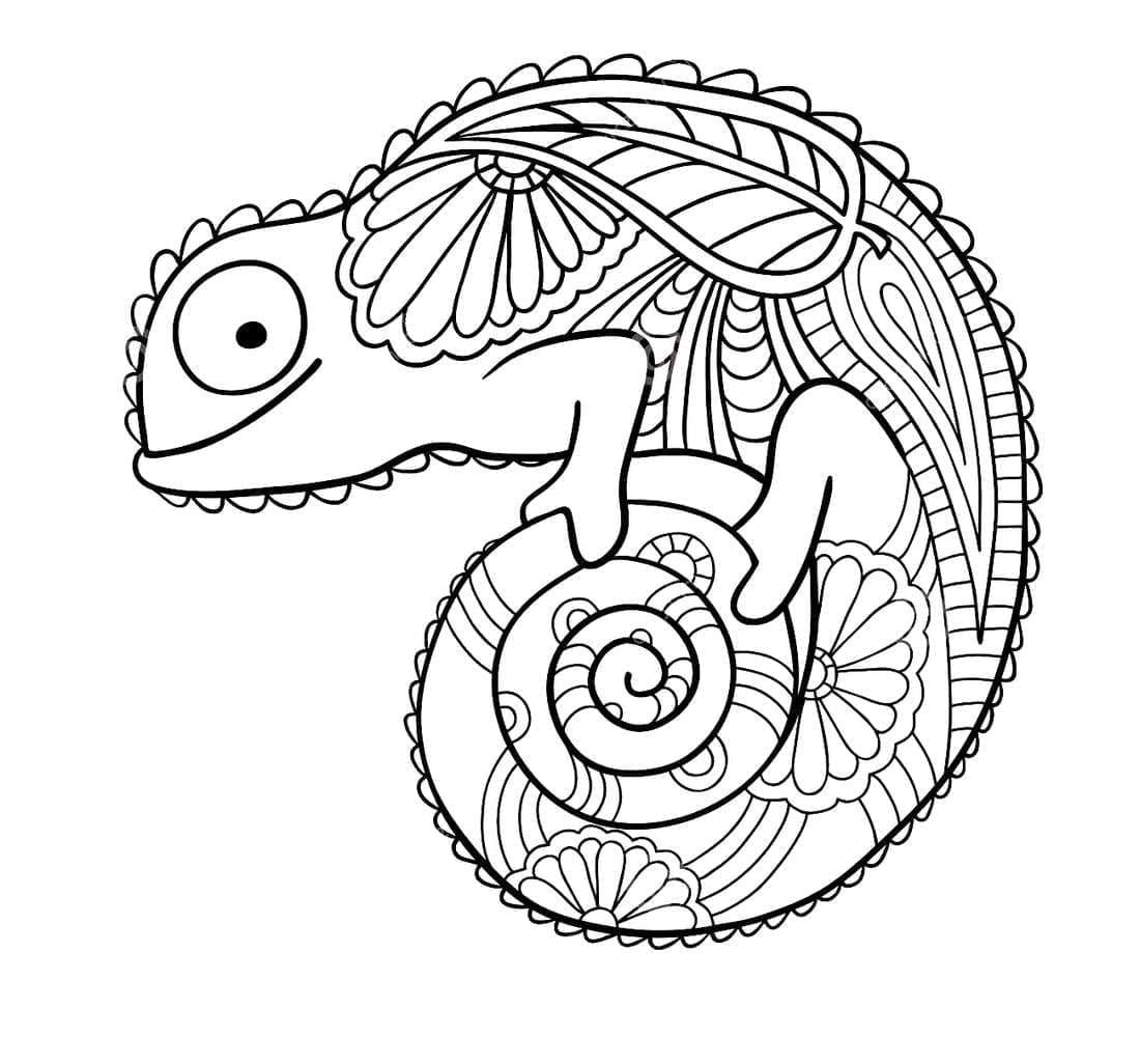 Gambar Bunglon Tersenyum