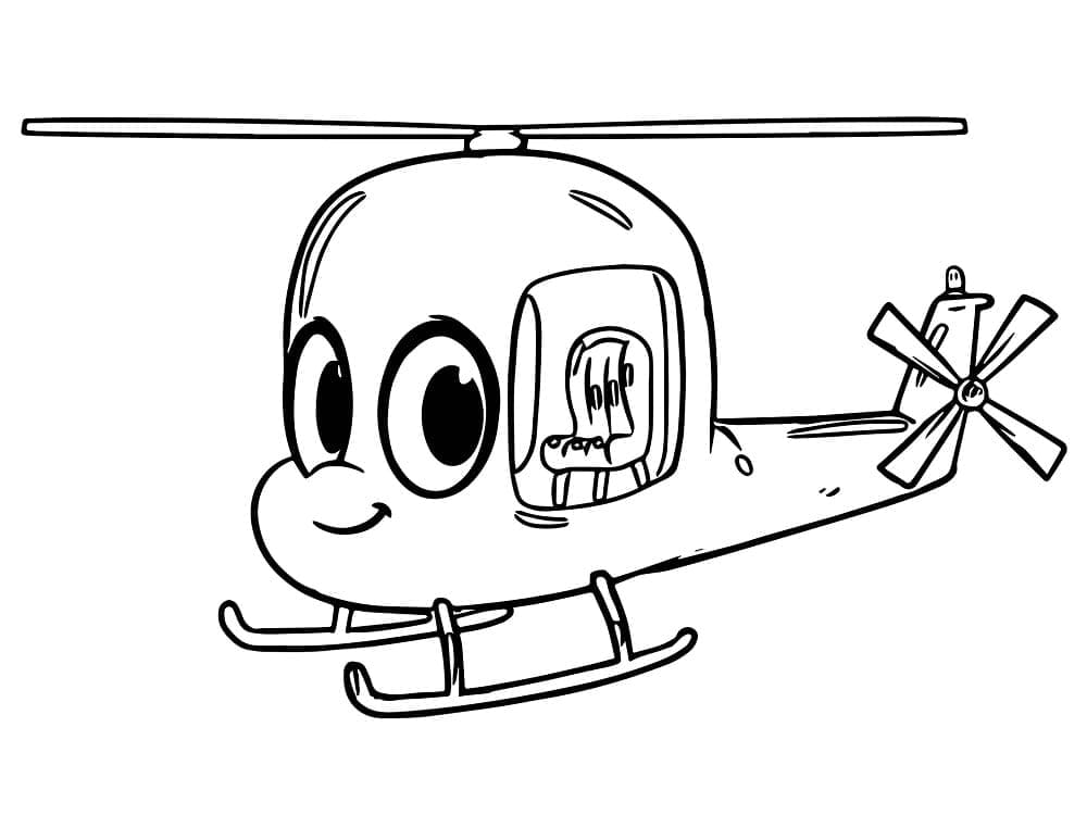 Helikopter Lucu yang Dapat Dicetak
