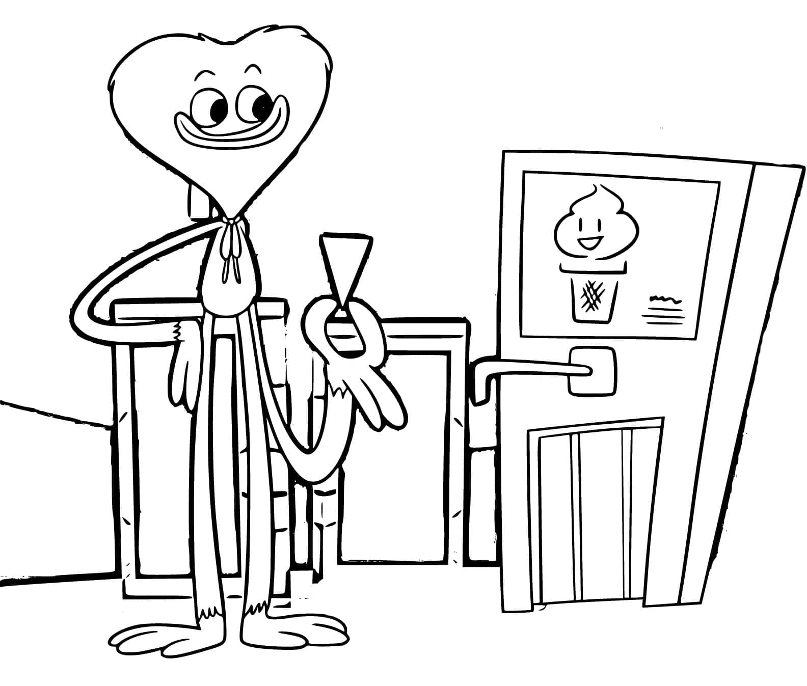 Huggy Wuggy dan Es Krim