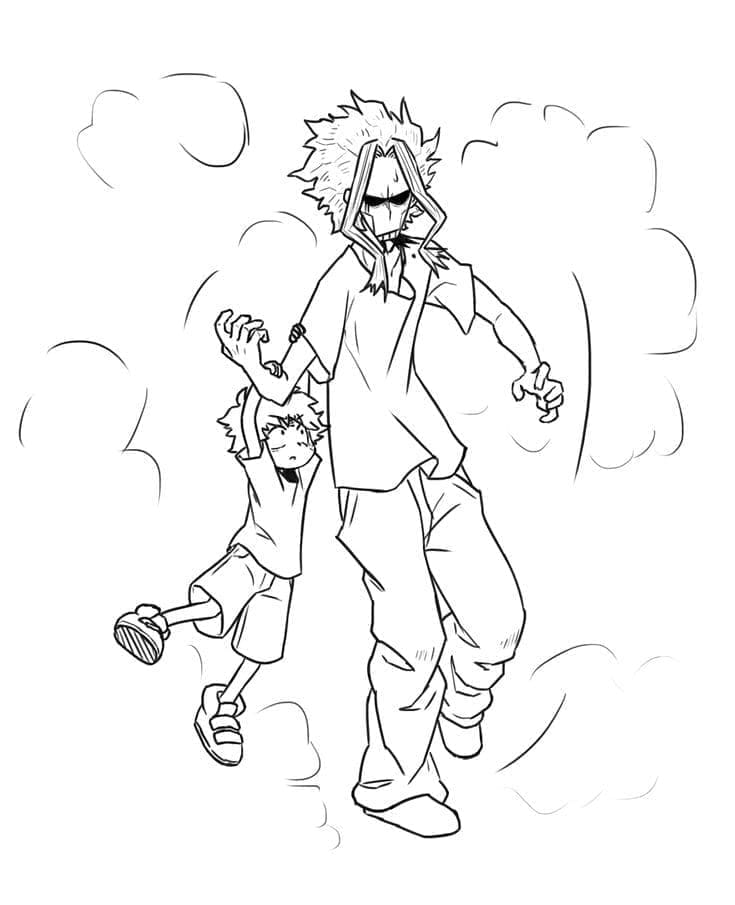 Midoriya dan All Might