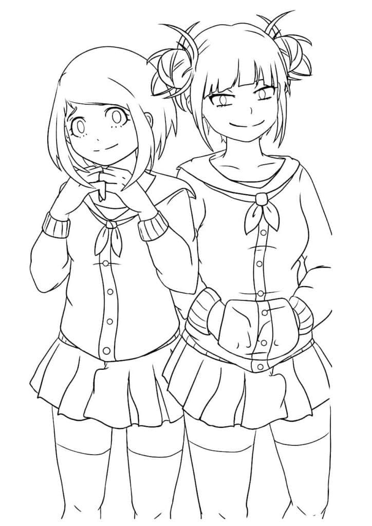 Ochako Uraraka dan Himiko Toga
